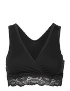 Crossover Sleeping & Nursing Bra Lingerie Bras & Tops Maternity Bras Black Carriwell