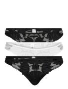 Brief 3 P Brazilian Tanga Flo Lingerie Panties Brazilian Panties Black Lindex