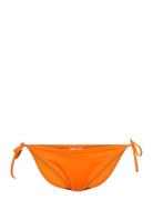 String Side Tie Cheeky Bikini Swimwear Bikinis Bikini Bottoms Side-tie Bikinis Orange Calvin Klein