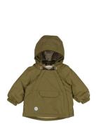 Jacket Sascha Tech Outerwear Shell Clothing Shell Jacket Khaki Green Wheat