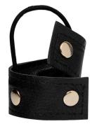 Leather Band Short Bendable Rivets Accessories Hair Accessories Scrunchies Black Corinne