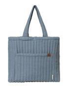 Quilted Tote Bag - Chambray Blue Spruce Tote Taske Blue Fabelab