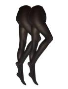 Tights 40 Den 2 Pack Mom Recyc Lingerie Pantyhose & Leggings Black Lindex