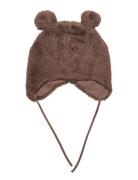 Babycap In Pile W Ears Accessories Headwear Hats Baby Hats Brown Lindex