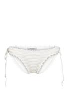 Ola Crochet Bikini Bottom Swimwear Bikinis Bikini Bottoms Side-tie Bikinis White AllSaints