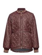 Duvet Jacket Glitter W Fleece Outerwear Jackets & Coats Quilted Jackets Multi/patterned Mikk-line