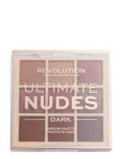 Revolution Ultimate Nudes Eyeshadow Palette Dark Øjenskyggepalet Makeup Makeup Revolution