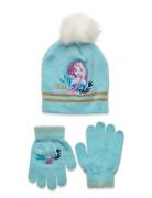 Set Cap + Gloves Accessories Winter Accessory Set Blue Frost