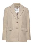 Onleira-Wembley L/S Ovs Blazer Cc Tlr Blazers Single Breasted Blazers Beige ONLY