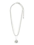 Willpower Curb & Coin Necklace, 2-In-1 Set Accessories Jewellery Necklaces Chain Necklaces Silver Pilgrim