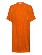 Slfabienne-Viola Ss Over Dress B Knælang Kjole Orange Selected Femme