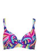 Full Cup Bikini Top Swimwear Bikinis Bikini Tops Wired Bikinitops Multi/patterned Wiki