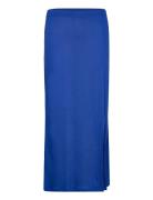 Skirt Asta Lang Nederdel Blue Lindex