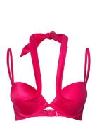 Grenada Wrap Pp Push Swimwear Bikinis Bikini Tops Wired Bikinitops Pink Hunkemöller