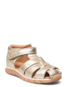 Bisgaard Billie Shoes Summer Shoes Sandals Gold Bisgaard