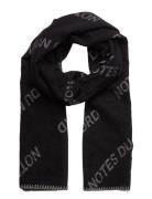 Isaya Wool Scarf Accessories Scarves Winter Scarves Black Notes Du Nord