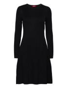 Women Dresses Flat Knitted Kneelength Dresses Knitted Dresses Black Esprit Casual