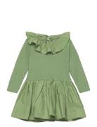 Crystala Dresses & Skirts Dresses Casual Dresses Long-sleeved Casual Dresses Green Molo