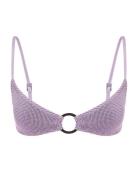 Ring Lissio Crop Cocoa Lurex Swimwear Bikinis Bikini Tops Triangle Bikinitops Purple Bond-Eye