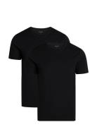 2-Pack Men Bamboo S/S Undershirt Underwear Night & Loungewear Pyjama Tops Black URBAN QUEST