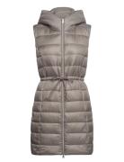 Women Vests Outdoor Woven Long Vests Padded Vests Beige Esprit Casual