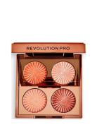 Revolution Pro Goddess Glow Eye Quad Golden Hour Øjenskyggepalet Makeup Multi/patterned Revolution PRO