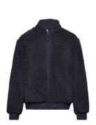 Fleece Pocket Jacket Outerwear Fleece Outerwear Fleece Jackets Navy Müsli By Green Cotton