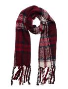 Tommy Check Scarf Accessories Scarves Winter Scarves Red Tommy Hilfiger