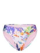 Under The Sea High Leg Ruched Side Pant Swimwear Bikinis Bikini Bottoms Bikini Briefs White Seafolly