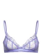 Lieke Triangle Bralette Lingerie Bras & Tops Soft Bras Bralette Purple Hunkemöller