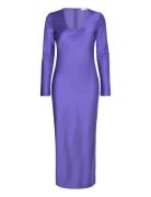 Alina U-N Dress 15039 Knælang Kjole Purple Samsøe Samsøe