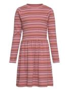 Dress Ls Y/D Rib Dresses & Skirts Dresses Casual Dresses Long-sleeved Casual Dresses Pink Minymo