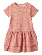 Jersey Dress S/S Johanna Dresses & Skirts Dresses Casual Dresses Short-sleeved Casual Dresses Pink Wheat