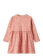 Jersey Dress L/S Sessa Dresses & Skirts Dresses Casual Dresses Long-sleeved Casual Dresses Pink Wheat