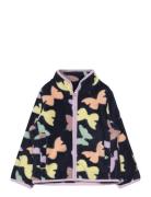 Nmfmeeko Fleece Jacket Butterfly Outerwear Fleece Outerwear Fleece Jackets Multi/patterned Name It