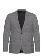 Victor Xo Blazer Suits & Blazers Blazers Single Breasted Blazers Grey Clean Cut Copenhagen