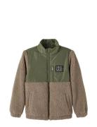 Nkmmikarlo Teddy Jacket Outerwear Fleece Outerwear Fleece Jackets Multi/patterned Name It