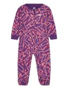 Join The Club Footed Coverall / Join The Club Footed Coveral Langærmet Body Purple Nike
