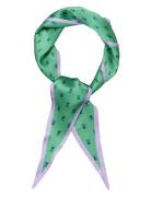 Theodora Diamond Scarf Accessories Scarves Lightweight Scarves Green Becksöndergaard