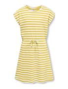 Kogmay S/S Dress Cs Jrs Dresses & Skirts Dresses Casual Dresses Short-sleeved Casual Dresses Yellow Kids Only