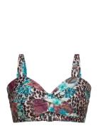 Carsophia Balc Tte Bikini Top Swimwear Bikinis Bikini Tops Wired Bikinitops Multi/patterned ONLY Carmakoma