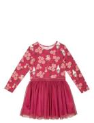 Inspiration Tulle Dress Dresses & Skirts Dresses Casual Dresses Long-sleeved Casual Dresses Pink Martinex