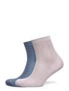 Glitter Drake Sock 2 Pack Lingerie Socks Regular Socks Blue Becksöndergaard