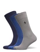 Cotton-Blend Trouser Sock 3-Pack Underwear Socks Regular Socks Grey Polo Ralph Lauren Underwear