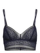 Unlined Soft Bralette Lingerie Bras & Tops Soft Bras Bralette Navy Tommy Hilfiger