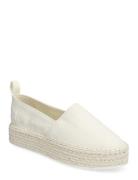 Platform Espadrille Ml Btw Espadrillos Flade Sandal Cream Calvin Klein