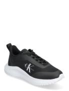 Eva Runner Low Lace Mix Ml Wn Low-top Sneakers Black Calvin Klein