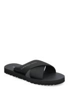 Cross Sandal Slipon Rp In Btw Shoes Summer Shoes Sandals Black Calvin Klein