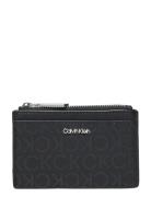 Ck Must Lg Cardholder_Epi Mono Bags Card Holders & Wallets Card Holder Black Calvin Klein