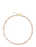 Calanthe Necklace Accessories Jewellery Necklaces Chain Necklaces Pink Caroline Svedbom